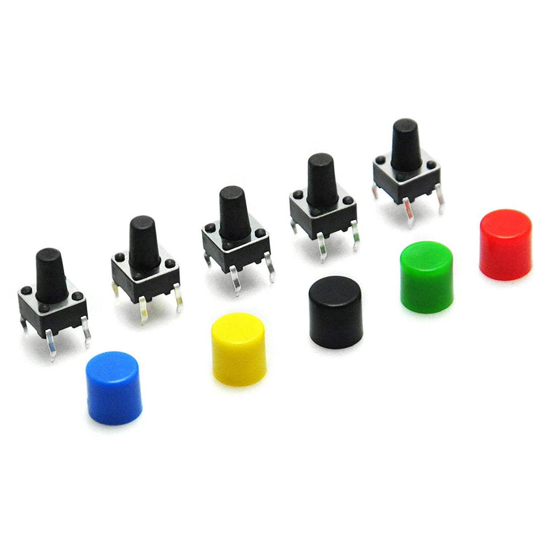 Tactile Push Button Caps 6x6x9mm – Lonely Binary