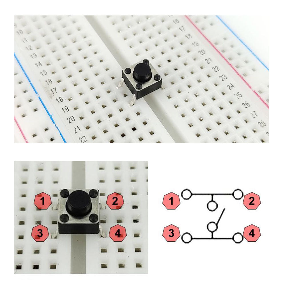 Tactile Push Button Caps 6x6x9mm – Lonely Binary